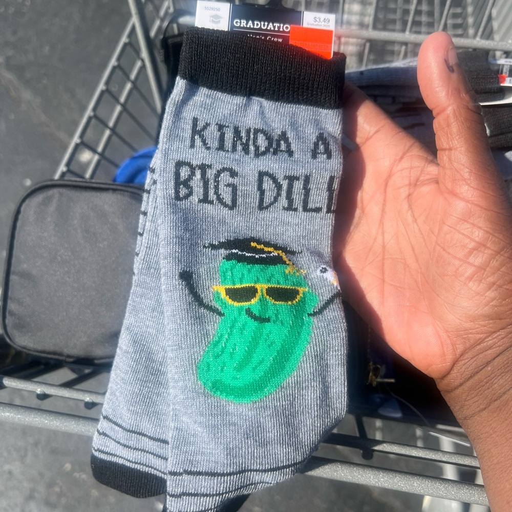 Playful Gray and Green Casual Socks with Cartoon Design